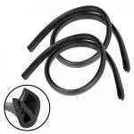 EPDM B samba m&uuml;ra tuulekindel kaitse 2 tk Auto hermeetiku tarvikud auto ukse serva ilmastikuriba Auto tihendi kaitse kleebis auto tihendi ribad B Pillar 2Pcs