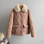 Naiste talvine karusnahast kaelarihm, pikkade varrukatega, &uuml;hev&auml;rviline k&otilde;ik sobivad soe mantel naistele mood t&otilde;mblukuga avar &scaron;ikk jakk M beež