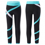 Lastele t&uuml;drukutele spordir&otilde;ivad Colorblock s&auml;&auml;rised venivad spordip&uuml;ksid v&otilde;imlemisjooga treeninguks Fitness 5-6 Years roheline