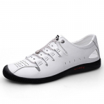 Luksuslik kaubam&auml;rk Ehtne nahk Meeste sandaalid Mokassiinid Meeste &Auml;rikleit Sandaalid Itaalia stiilis K&auml;sitsi valmistatud nahast kingad Meeste Sandaalid 37 valge