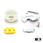 EWR5008+EWR19+EWR55 Akna regulaatori klambrid Metall&uuml;hendus Tagumine Vasakpoolne Vauxhall Opel Vectra B Mercedes W210 S210 Saab 9-3 900 jaoks