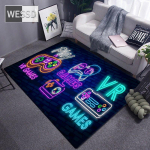 Vaip Naljakas must m&auml;ngukontrolleri matid M&auml;nguritele Pehme vaip M&auml;ngutoa Anime M&auml;nguritoolivaip Suur vaip Elutoa Poisid 160x200cm 1pcs