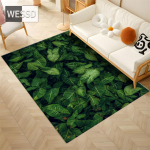 Green Leaves 3D matt elutuppa Pehme vaip magamistuppa Pestav libisemisvastane p&otilde;randavaip K&ouml;&ouml;k Vannitoamatt Uksematt Nordic 120x180cm 1pcs