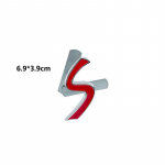 1 tk 3D metallist S logoga esiv&otilde;re embleem SD m&auml;rk auto tagumise saba kaitseraua pakiruumi kleebis Cooper S logo jaoks F55 F56 F60 R55 R56 R60