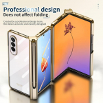 L&auml;bipaistev t&auml;iskaitsega klaaskilest &uuml;mbris Samsung Galaxy Z Fold4 5g Fold 4 Fold3 Vold 2 3 Fold2 S-pliiatsihoidja kaanega for Galaxy Z Fold 4 must