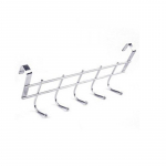 Raud 6 konksu hoiuriiul Riidekapp Metallist riiulite alune kapp Kruus Tassi riidepuu Vannituba K&ouml;&ouml;k Korraldaja Rippriiuli hoidik#ww silver