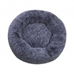 Sagit Dog Round Cat Talvine Soe Magamiskott Pikk Pehme Pehme Lemmiklooma Voodi rahustav voodi 40CM hall v&auml;rv