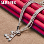 925 Sterling Silver viis madu keti s&uuml;damed kaelakee ehted 44cm