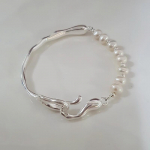 Foxanry Pearl helmestega k&auml;ev&otilde;ru naistele t&uuml;drukutele loominguline minimalistlik isiksus pulmapidu pruudi ehted aksessuaarid kingitused 18cm h&otilde;be