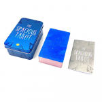 Tarom&auml;ng Kaardim&auml;ng Waite Iron Box Tarot &Uuml;likond Kaardilauam&auml;ng Pronks Oracle Card Party Mitme m&auml;ngijaga vabaajam&auml;ng 10*6*4cm