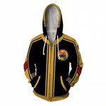 Karate Kid Cobra Kai Hoodie 3D Gambar Animasi Pria Anak Laki-laki Hoodie Ritsleting Jaket Pakaian Olahraga Poliester XS