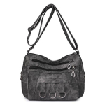 Pu-nahast Crossbody kotid naistele Disainerkotid Moodsad rahakotid ja k&auml;ekotid Kvaliteetsed Tote Sac Naiste vabaaja &otilde;lakotid must