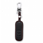 Nahast auto v&otilde;tmekate Mazda 2 3 6 Axela Atenza CX5 CX7 CX9 2014 2015 2016 2017 Smart 2/3 kaitsev&otilde;tme korpuse tarvikud For Mazda Smart-2 Button punane/must