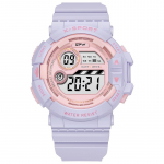 Naiste digitaalne LED-kell, veekindel &otilde;pilastele m&otilde;eldud elektrooniline spordikell, multifunktsionaalsed t&uuml;drukute k&auml;ekellad heleroosa v&auml;rv