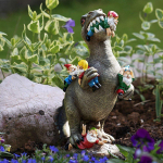 Dinosauruste s&ouml;&ouml;mine p&auml;kapikud Koduaia sisekujundus Kunst &otilde;ueaed Ornament Vaik Dinosauruse p&auml;kapiku kujuke kuju skulptuuride sisustus Big size(10x16x25cm)