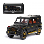 1/24 Scale Benz G63 AMG mudelauto, tsingisulamist tagasit&otilde;mmatav heli ja valgusega m&auml;nguauto lastele poisile t&uuml;drukule kingitus 1/24-22x9.5x9.5cm matt must v&auml;rv