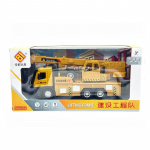 1/18 Scale Diecast sulamist kraana veoauto mudel, simulatsiooniekskavaator auto mikser m&auml;nguasjad laste inseneri auto kingitus m&auml;nguasjad poistele 1/18-33x14x8cm kollane