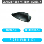 L&auml;ikiv Black Style Car Shark Uime antenni kate BMW F01 F02 F20 F30 F10 F34 G01 G30 G20 F15 F16 F21 F45 F48 M3 jaoks Carbon Model A