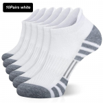 10 paari meeste spordisokid suvised s&uuml;gisesed hingavad mood libisemiskindlad n&auml;htamatud puuvillased sokid meeste pahkluu sokid, kvaliteetne suurus 38-45 EUR38-45 valge