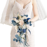 1 tk pruudikimbud pruudile Kaskaadpulmakimbud Kunstlilledest pruudikimbud pruudile pulmatseremooniaks ja aastap&auml;evaks sinine