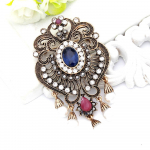 T&uuml;rgi lillehelmes pross vana kuldne vintage ehe p&auml;rliimitatsioon prossid pruudi kingitus sinine