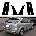 6 tk auto k&uuml;ljeakna ukse samba trimmipostide kleebised Ford Focus sedaani/luukp&auml;ra 2005 2006 2007 2008 2009 2010 2011-2014 jaoks