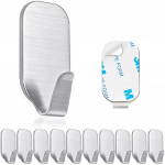 Seinakonksude kleebised, 10-osalised kleebised, isekleepuvad roostevabast terasest seinakonksud k&ouml;&ouml;gi, magamistoa, kontori ja vannitoa jaoks 20x20x3cm