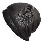 Mjolnir The Hammer Of Thor and Raven Viking Unisex Bonnet talvehiphopi kahekihilised &otilde;hukesed m&uuml;tsid Unisex naistele One Size