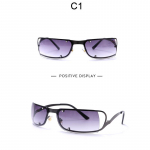 Wrap Around P&auml;ikeseprillid Naiste Luksusbr&auml;nd Disainer Punk P&auml;ikeseprillid Meeste UV400 Prillid Rivet Mood Prillide Varjud YSX