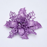 11 cm v&auml;ike kaheksanurkne kuldpulber ažuurne j&otilde;ululill kunstlill j&otilde;ulupuu vanik rotangist dekoratiivne ripats punane