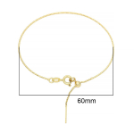 Vasest &uuml;mmarguse ketiga k&auml;ev&otilde;ru k&auml;ev&otilde;ru naistele Peen trendikas ehted 60mm 1pc kuld