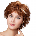 S&uuml;nteetiline naiste blondid pruunid juuksed l&uuml;hikesed lokkis parukad Naiste naturaalne kohev parukas tukkidega Kuumakindel parukas igap&auml;evaseks kasutamiseks Cosplay kuldpruun v&auml;rv