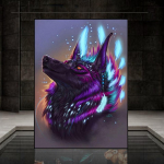 5D DIY teemantmaal Swift Star Wolf ristpistes komplekt Mosaiik Teemanttikandid Roos T&auml;is&uuml;mmargune/ruudukujuline puur Kodukaunistus Round 30x40cm