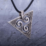 Nordic Viking Spiral Trident Ripats Kaelakee K&auml;sitsi valmistatud Viking Ehete Ripats Kingitus Vikingi S&otilde;brannale/ Poiss-s&otilde;brale h&otilde;be