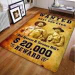 Loominguline klassikaline m&auml;ng Bud Spencer ja Terence Hilli piirkonna vaibad elutoa magamistoaga kodu dekoratiivne libisemiskindel p&otilde;randamatt 60cm x 90cm