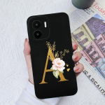 Xiaomi Redmi A1+ A2+ Plus 10C 12C 11A 9A 8A Pro &uuml;mbrise tagakaas Matt P&otilde;rutuskindel pehme silikoon kandiline telefonikotid Lilled Kirjad Redmi kaitseraua jaoks Redmi A1/A2