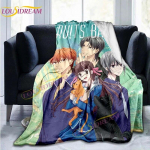 Jaapani anime puuviljade korvi tekk Madoka Magica 3D-prinditud tekk flanellist tekk voodiviska Pehme multifilm vooditekk diivan kingitus 125x150cm