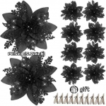 10/5/1tk 14,5 cm Glitter Kunstlilled J&otilde;ulupuu kaunistus Head uut aastat Kaunistused J&otilde;ulud v&otilde;ltslilled s&uuml;nnip&auml;ev 1pc