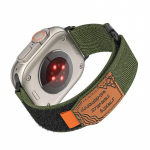 Pehme nailonist rihmapael Apple Watch Ultra 2 49/45/41/44/42/38/40 mm k&auml;ev&otilde;rule IWatch seeria 9 8 7 6 5 4 3 SE Hingav 38mm 40mm 41mm must