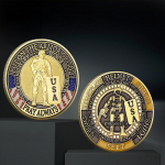 USA Medal Medal Kuld- ja H&otilde;bem&uuml;nt loomingulised kingitused Ettev&otilde;tte veteranide medal K&auml;sit&ouml;&ouml; M&auml;lestusm&uuml;nt 40*3 kuld