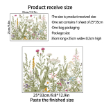 C43# Lilled Linnud Erinevad rohelised taimed Lilled Seinakleebis Vannitoa WC Dekoratsioon Kleebised Elutoa Kapp Kodukaunistus A-PET