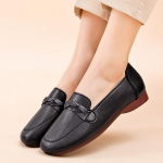 Naiste Penny Loafers Klassikalised Slip On Kingad Mugavad Kleitjalatsid Vabaaja kontorijalatsid Autos&otilde;idukingad Kerged kunstnahast lamedad kingad naistele 35（for 34） must