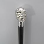 91,44 cm Jalutuskepp Koljuga, Puidust Jalutuskepp, Inimpea K&auml;epide