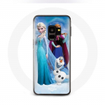 Coque pour Samsung Galaxy S9 Plus La Reine Des Neiges Elsa Anna Olaf