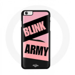 Coque pour Iphone 5 BTS ARMY Et Blackpink Blink Rose Noir