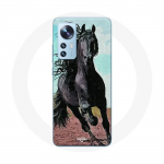 Coque pour Xiaomi Mi 12 / 12X Cheval Noir De La Race Frisonne