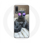 &Uuml;mbris lillade prillidega Samsung Galaxy A02 Cat jaoks
