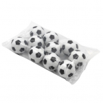 10 tk lauajalgpalli kulumiskindlad raskeveokite aksessuaarid, asendusm&auml;ngu v&auml;ikesed lauajalgpallid siseruumides must valge v&auml;rv