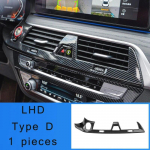 LHD BMW 5. seeria G30 G31 jaoks s&uuml;sinikkiust keskkonsooli k&auml;etoe katte hoiukast k&auml;igukangi positsioonipaneeli dekoratsioonikate autovaruosad Type D LHD