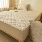 Paks madratsikate Puuvillane tepitud voodikate Antibakteriaalne madratsikaitse, kattepadi Pehmed liibuvad linad Paks voodipesu 90x190x30cm